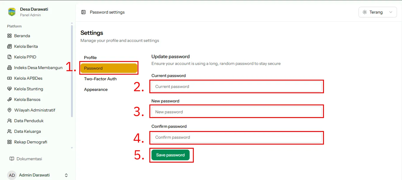 Ganti Password